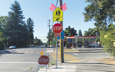 New Stop Signs Installed On N. Cloverdale Blvd
