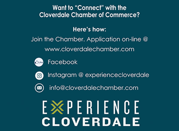 connect with Cloverdale Chamber