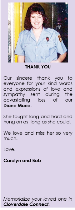 Diane Marie, Celebration of Life