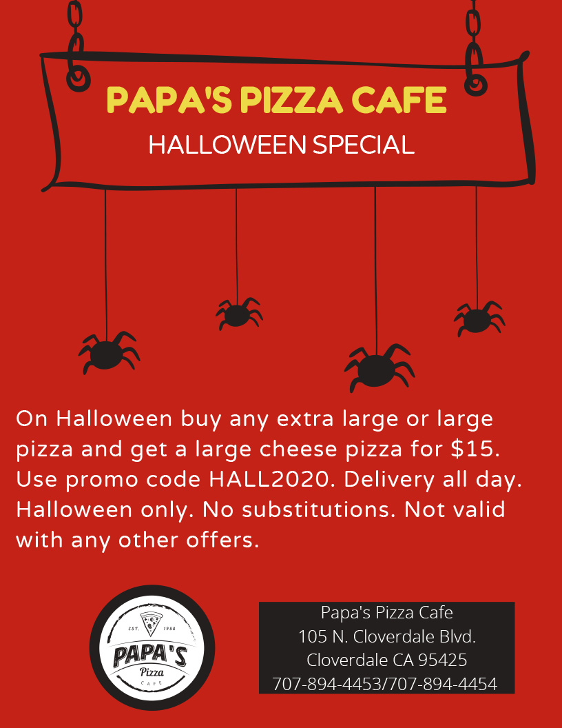 PAPA'S PIZZA CAFE - HALLOWEEN SPECIAL