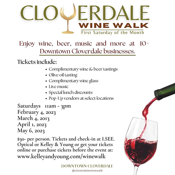 Cloverdale Wine Walk