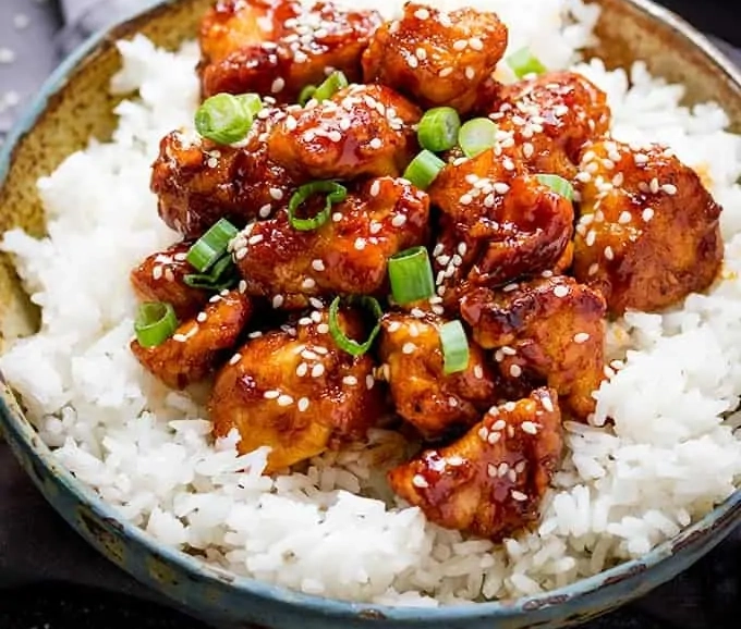 Crispy Sesame Chicken with a Sticky Asian Sauce Recipe