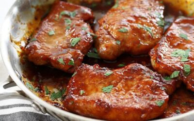 Sweet and Spicy Pork Chops recipe