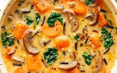 Cozy Autumn Wild Rice Soup Recipe